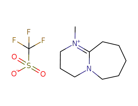1-methyl-2,3,4,6,7,8,9,10-octahydropyrimido[1,2-a]azepin-1-ium trifluoromethanesulfonate