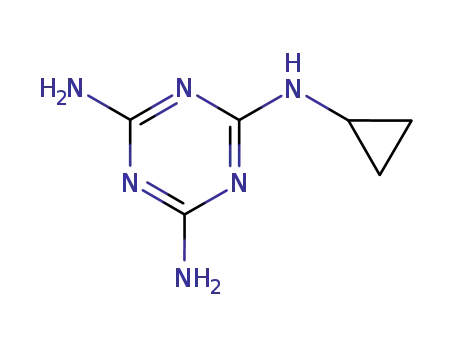 Molecular Structure of 66215-27-8 (Cyromazine)