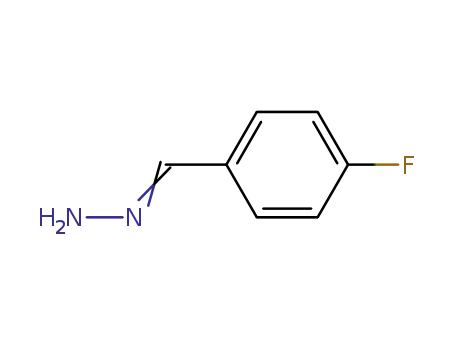 Molecular Structure of 401514-49-6 (Benzaldehyde, 4-fluoro-, hydrazone (9CI))