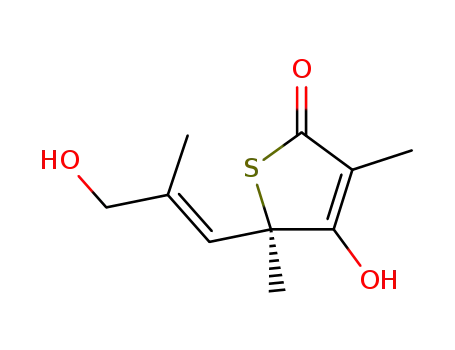 (R)-4-Hydroxy-5-((E)-3-hydroxy-2-methyl-propenyl)-3,5-dimethyl-5H-thiophen-2-one