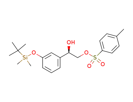 Molecular Structure of 603983-66-0 (1,2-Ethanediol, 1-[3-[[(1,1-dimethylethyl)dimethylsilyl]oxy]phenyl]-,
2-(4-methylbenzenesulfonate), (1R)-)