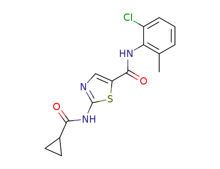 2-[(Cyclopropylcarbonyl)amino]-N-(2-chloro-6-methylphenyl)-5-thiazolecarboxamide