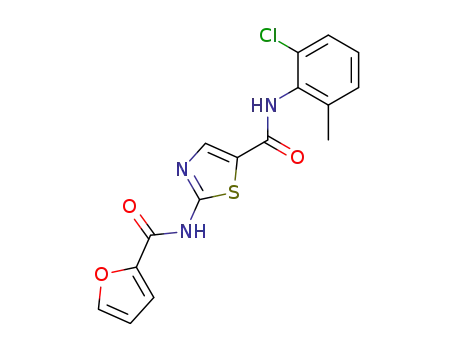 N-(2-chloro-6-methylphenyl)-2-[(2-furanylcarbonyl)amino]-5-thiazolecarboxamide