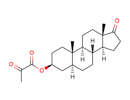 2-Oxo-propionic acid (3S,5S,8R,9S,10S,13S,14S)-10,13-dimethyl-17-oxo-hexadecahydro-cyclopenta[a]phenanthren-3-yl ester