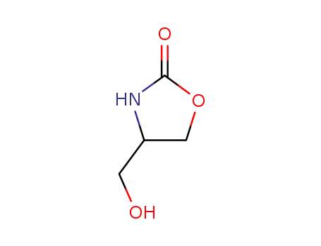 Molecular Structure of 15546-08-4 (2-Oxazolidinone, 4-(hydroxymethyl)-)