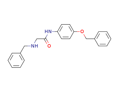 N-[4-(PHENYLMETHOXY)PHENYL]-2-[(PHENYLMETHYL)AMINO]-ACETAMIDE