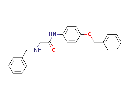 N-[4-(PHENYLMETHOXY)PHENYL]-2-[(PHENYLMETHYL)AMINO]-ACETAMIDE