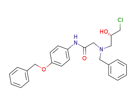 2-[benzyl-[(2S)-3-chloro-2-hydroxypropyl]amino]-N-(4-phenylmethoxyphenyl)acetamide