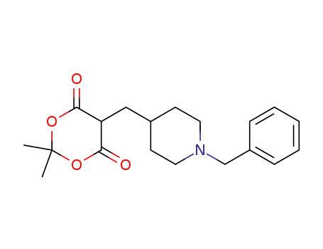 Molecular Structure of 865718-00-9 (1,3-Dioxane-4,6-dione,
2,2-dimethyl-5-[[1-(phenylmethyl)-4-piperidinyl]methyl]-)