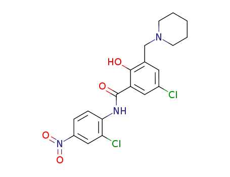 5-chloro-N-(2-chloro-4-nitrophenyl)-2-hydroxy-3-(piperidinomethyl)benzamide