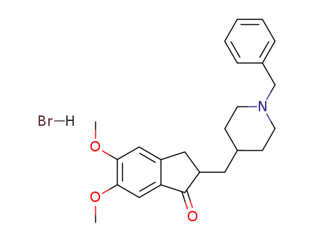 1-benzyl-4-(5,6-dimethoxy-1-indanon-2-yl)methylpiperidine hydrobromide