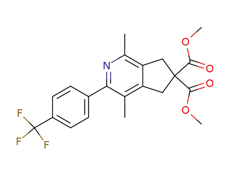 dimethyl 1,4-dimethyl-3-(4-(trifluoromethyl)phenyl)-5H-cyclopenta[c]pyridine-6,6(7H)-dicarboxylate