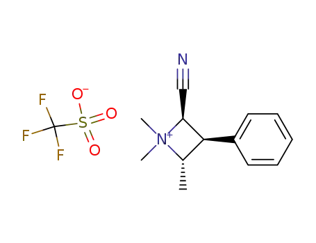 trifluoromethanesulfonate 2-cyano-1,1,4-trimethyl-3-phenyl-azetidinium