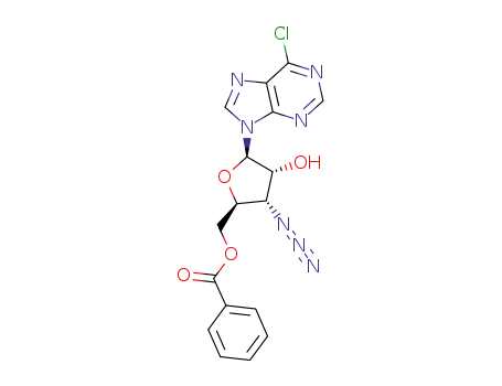 9-(3'-azido-5'-O-benzoyl-3'-deoxy-β-D-ribofuranosyl)-6-chloro-9H-purine