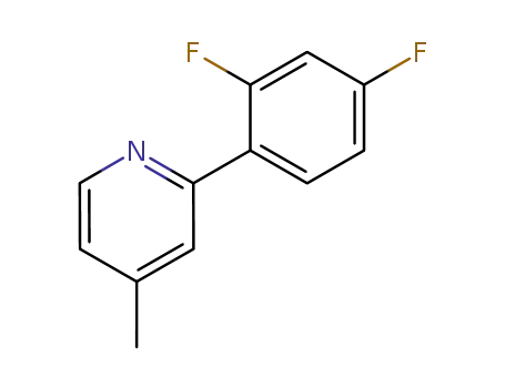 Molecular Structure of 391250-41-2 (Pyridine, 2-(2,4-difluorophenyl)-4-methyl-)