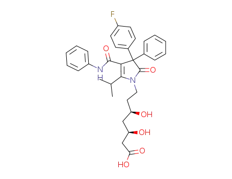 (3R,5R)-7-[3-(4-Fluoro-phenyl)-5-isopropyl-2-oxo-3-phenyl-4-phenylcarbamoyl-2,3-dihydro-pyrrol-1-yl]-3,5-dihydroxy-heptanoic acid