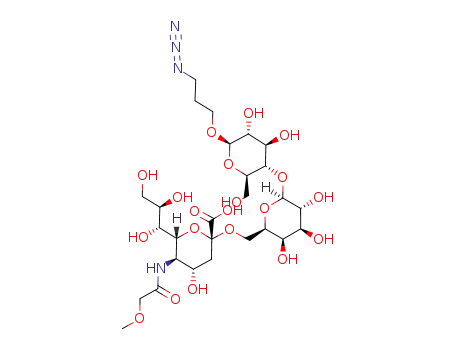 3-azidopropyl O-(5-methoxyacetamido-3,5-dideoxy-D-glycero-α-D-galacto-2-nonulopyranosylonic acid)-(2->6)-O-β-D-galactopyranosyl-(1->4)-β-D-glucopyranoside