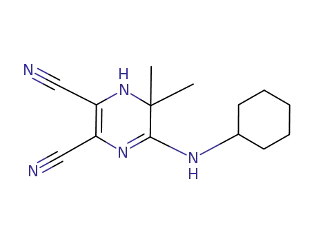 5-(cyclohexylamino)-1,6-dihydro-6,6-dimethylpyrazine-2,3-dicarbonitrile