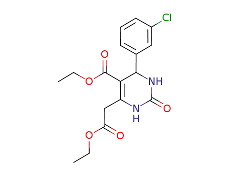 ethyl 6-ethoxycarbonylmethyl-4-(3-chlorophenyl)-2-oxo-1,2,3,4-tetrahydropyrimidine-5-carboxylate