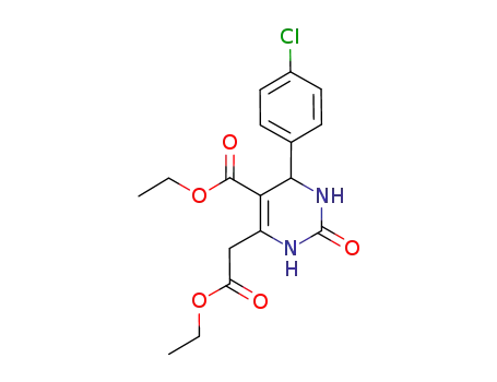 ethyl 6-ethoxycarbonylmethyl-4-(4-chlorophenyl)-2-oxo-1,2,3,4-tetrahydropyrimidine-5-carboxylate