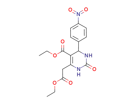ethyl 6-ethoxycarbonylmethyl-4-(4-nitrophenyl)-2-oxo-1,2,3,4-tetrahydropyrimidine-5-carboxylate