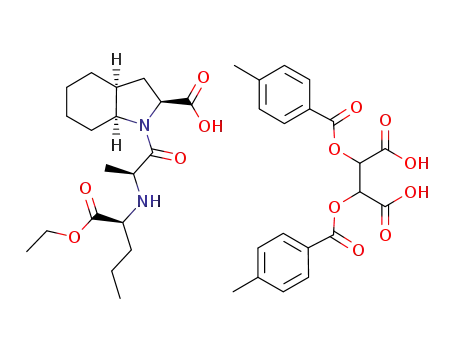 (-)-di-p-toluoyl tartaric acid salt of perindopril