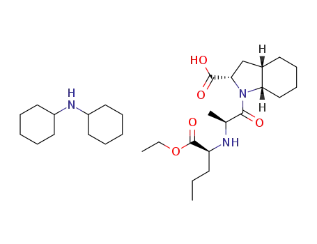 (2S)-2-[(1S)-1-carbethoxybutylamino]-1-oxopropyl-(2S,3aS,7aS)-perhydroindole-2-carboxylic acid dicyclohexylamine salt