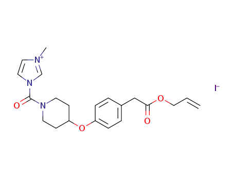 3-[4-(4-allyloxycarbonylmethylphenoxy)piperidine-1-carbonyl]-1-methyl-3H-imidazol-1-ium iodide