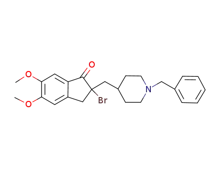 2-((1-benzylpiperidin-4-yl)methyl)-2-bromo-5,6-dimethoxy-2,3-dihydro-1H-inden-1-one