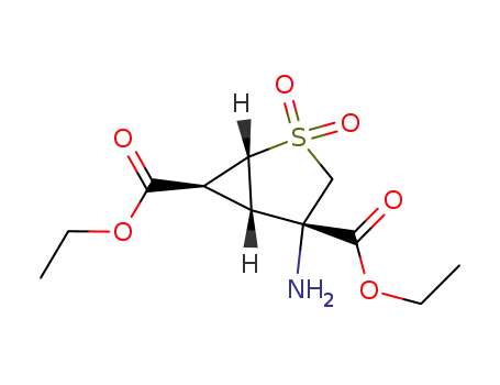 (1R,4S,5S,6S)-4-amino-2,2-dioxo-2λ6-thia-bicyclo[3.1.0]hexane-4,6-dicarboxylic acid diethyl ester