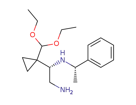 N-{2-amino-(1S)-1-[1-(diethoxymethyl)cyclopropyl]ethyl}-N-[(1S)-1-phenylethyl]amine