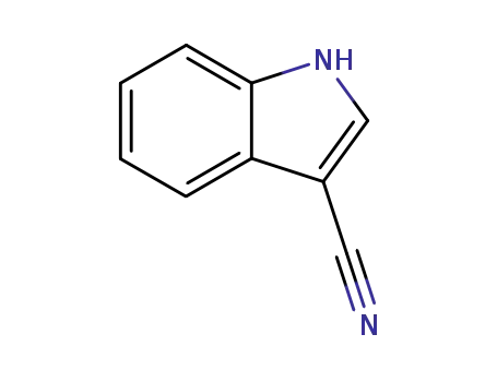 Molecular Structure of 5457-28-3 (3-Cyanoindole)