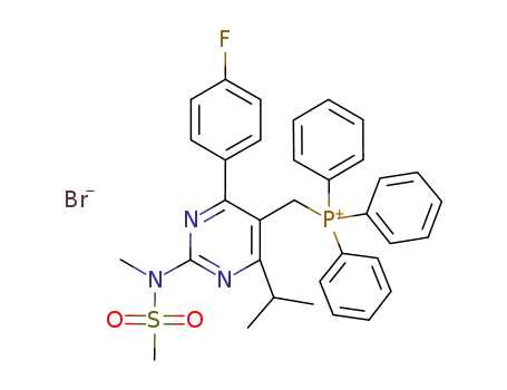 [4-[4-fluorophenyl-6-(1-methylethyl)-2-[N-methyl-(N-methanesulfonyl)amino]]-5-pyrimidinyl]methylphenyltriphenylphosphonium bromide
