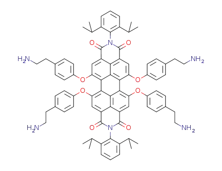 N,N'-bis(2,6-diisopropylphenyl)-1,6,7,12-tetra[4-(2-aminoethyl)phenoxy]perylene-3,4,9,10-tetracarboxylic acid diimide