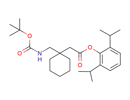 2,6-(diisopropyl)phenyl 1-[tert-butoxycarbonylaminomethyl]-1-cyclohexane acetate