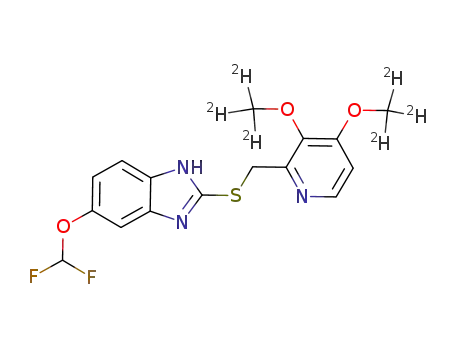 5-difluoromethoxy-2-[(3,4-bis(trideuteriomethoxy)-2-pyridinyl)methylthio]-1H-benzimidazole