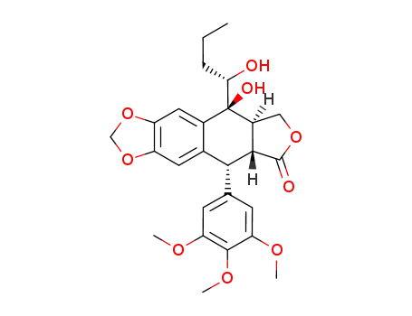 7α-[(1S)-1-hydroxybutyl]epi-podophyllotoxin