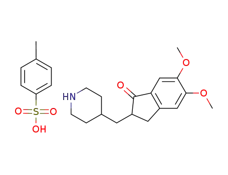 2,3-dihydro-5,6-dimethoxy-2-((piperidin-4-yl)methyl)inden-1-one p-toluenesulfonic acid salt