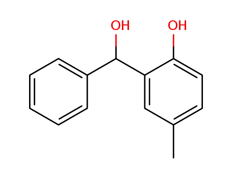 Molecular Structure of 55075-31-5 (Benzenemethanol, 2-hydroxy-5-methyl-a-phenyl-)
