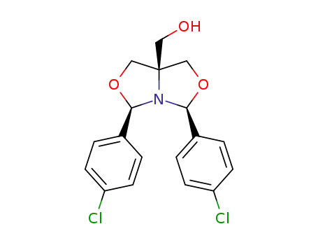 2,8-di-(p-chlorophenyl)-5-hydroxymethyl-1-aza-3,7-dioxabicyclo[3.3.0]octane