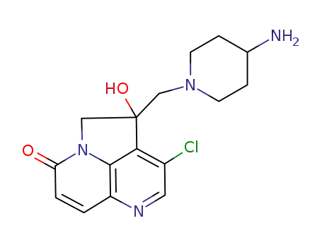(4R/S)-3-chloro-4-({4-amino-1-piperidinyl}methyl)-4-hydroxy-4,5-dihydro-7H-pyrrolo[3,2,1-de]-1,5-naphthyridin-7-one