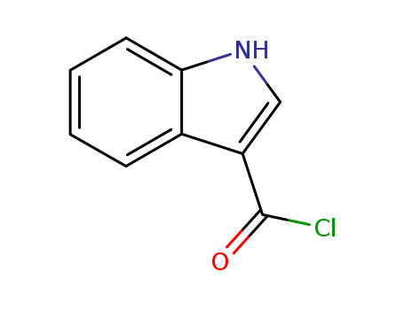 Molecular Structure of 59496-25-2 (1H-INDOLE-3-CARBONYL CHLORIDE)