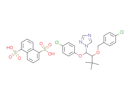 2-(4-chlorobenzyloxy)-1-(4-chlorophenoxy)-3,3-dimethyl-1-(1,2,4-triazol-1-yl)-butane naphthalene-1,5-disulphonate