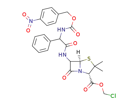 chloromethyl 6-(2-[4-nitrobenzyloxycarbonylamino]-2-phenylacetamido)penicillanate