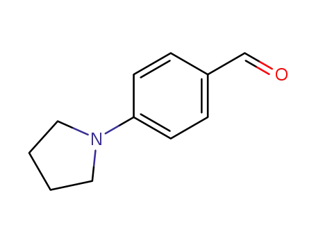 Molecular Structure of 51980-54-2 (4-(1-PYRROLIDINO)BENZALDEHYDE)