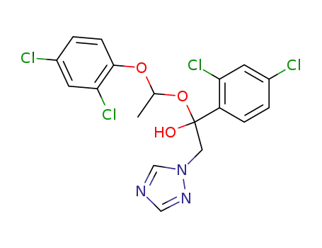 1-(2,4-dichlorophenyl)-1-(2,4-dichlorophenoxyethoxy)-2-(1,2,4-triazol-1-yl)-1-ethanol
