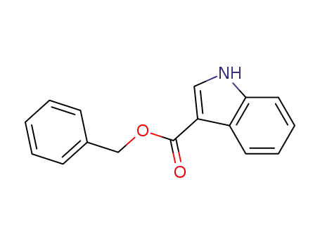 Molecular Structure of 148357-04-4 (3-indolecarboxylic acid benzyl ester)