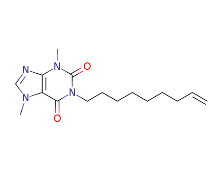 Molecular Structure of 156918-55-7 (1H-Purine-2,6-dione, 3,7-dihydro-3,7-dimethyl-1-(8-nonenyl)-)