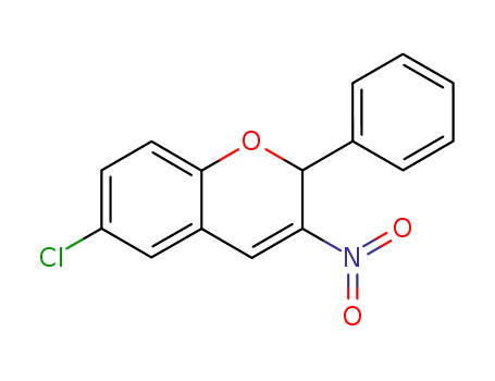 Molecular Structure of 57543-85-8 (6-Chloro-3-nitro-2-phenyl-2H-1-benzopyran)