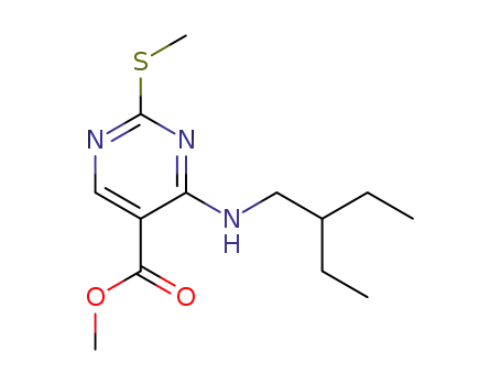 methyl 4-[(2-ethylbutyl)amino]-2-(methylthio)pyrimidine-5-carboxylate